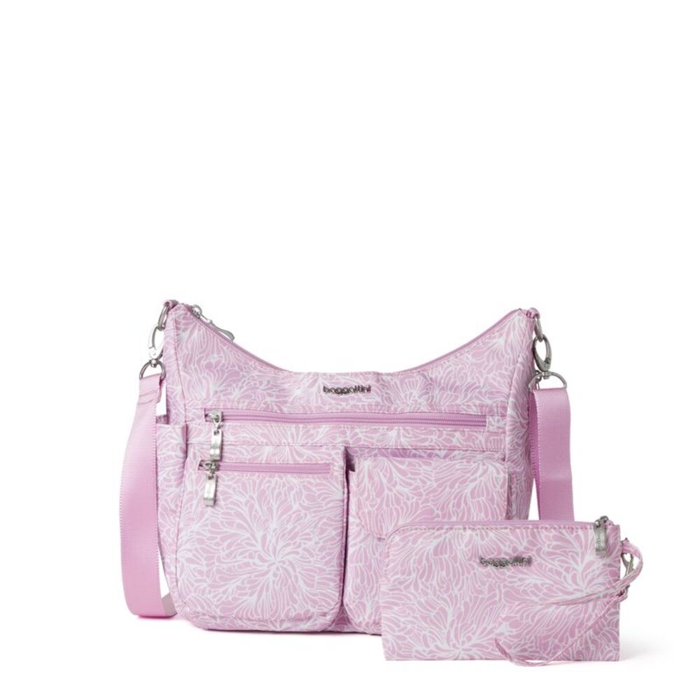 baggallini Women's Modern Everywhere Hobo Crossbody Bag with RFID Wristlet